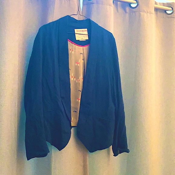Anthropologie teal unstructured blazer - Picture 1 of 6
